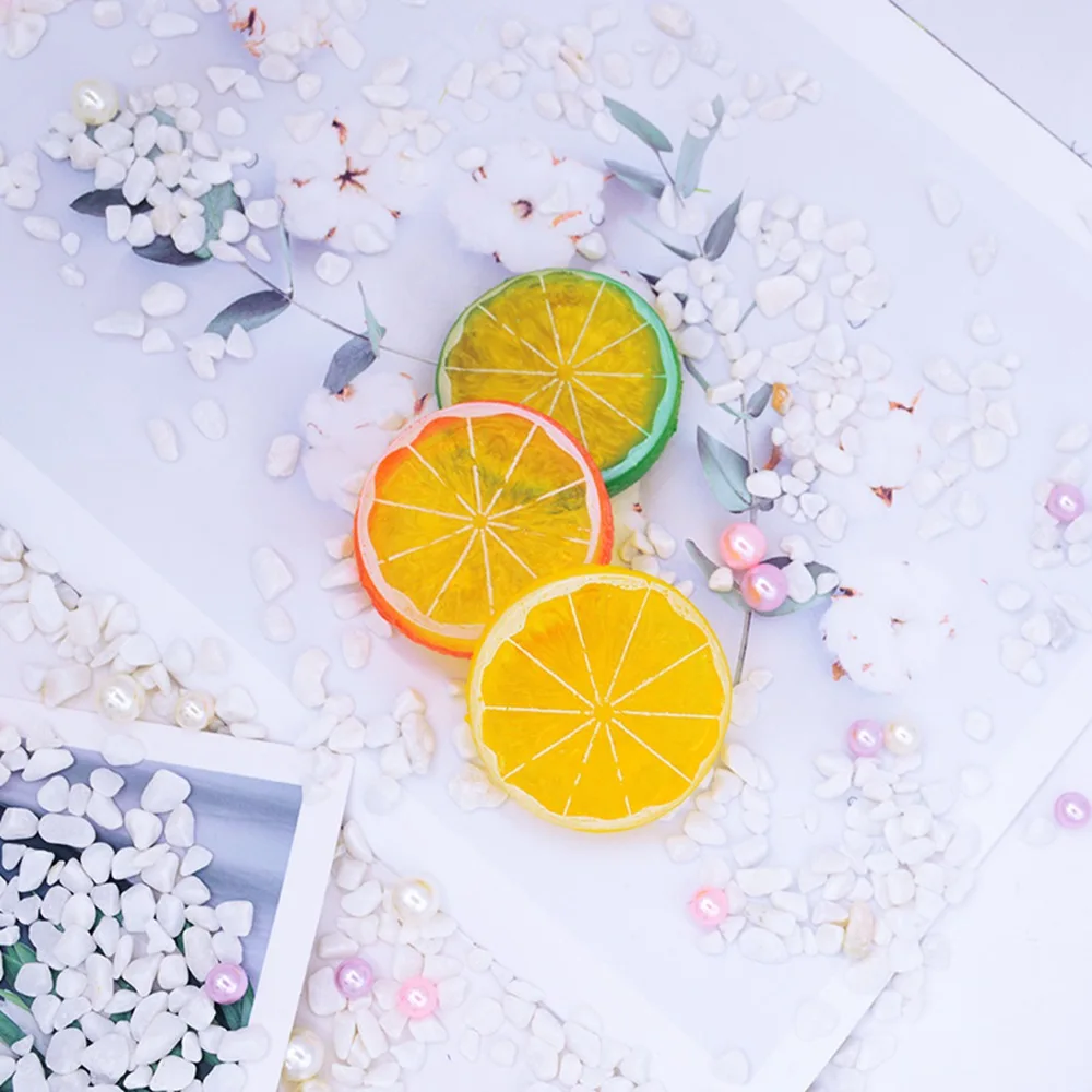 5 шт поддельные пластиковые лимонные растения diy Подарочная коробка бытовые товары Рождественские украшения для дома вечерние наклейки на холодильник искусственные фрукты