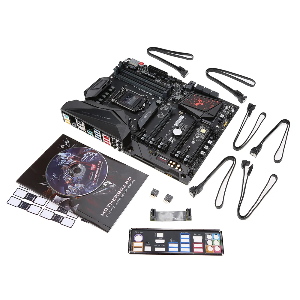 Цветная системная плата iGame Z270 Ymir-X для Intel LGA 1151 ATX DDR4 SATA3 USB3.1 M.2 U.2 Порт двойной биос 64 ГБ