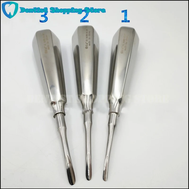 

3pcs dental elevator kit dental lab dentist dental equipment clareador curved root elevator