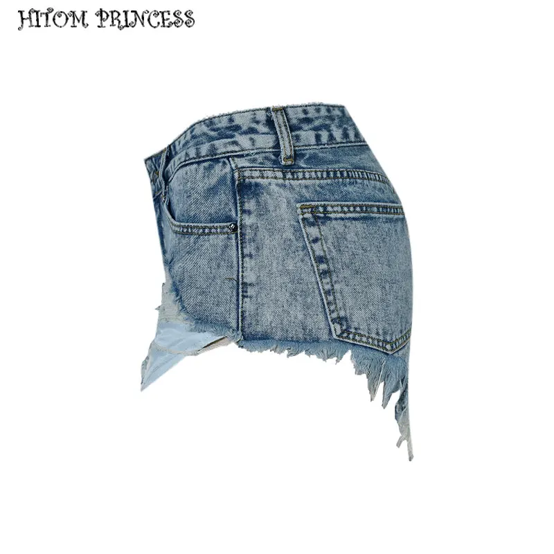 Женские джинсовые шорты с кисточками HITOM винтажные узкие в стиле принцессы