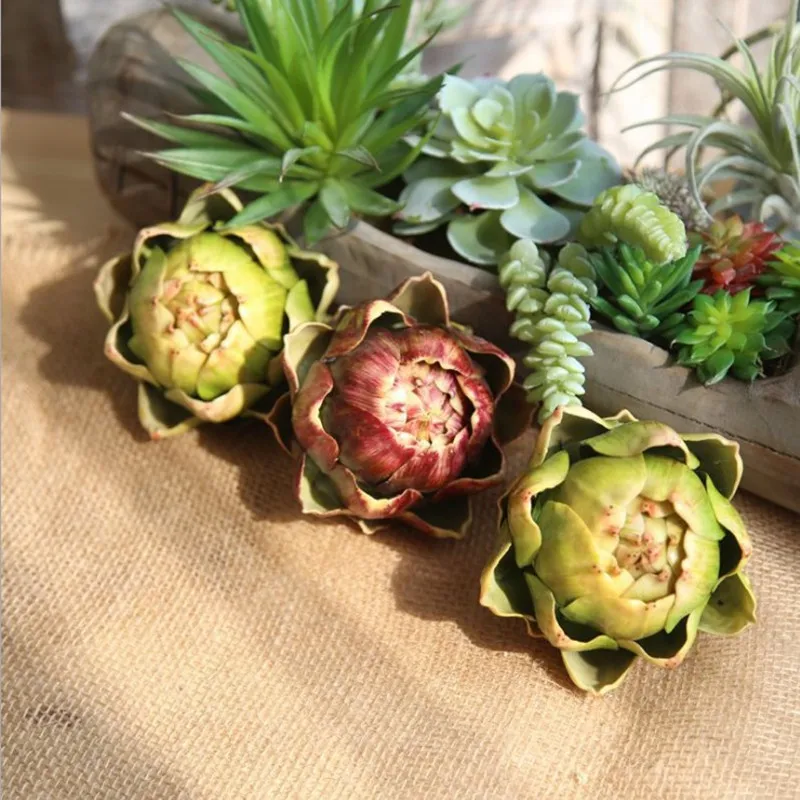 Искусственные цветы Artichokes эмулированные бесплатная доставка|Искусственные и