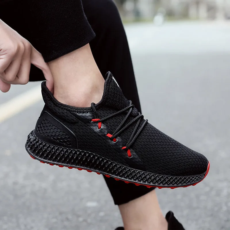 Fashion Men Casual Shoes Sneakers Breathable Comfortable Trainers Flats Lace Up Male Adult Footwear | Обувь