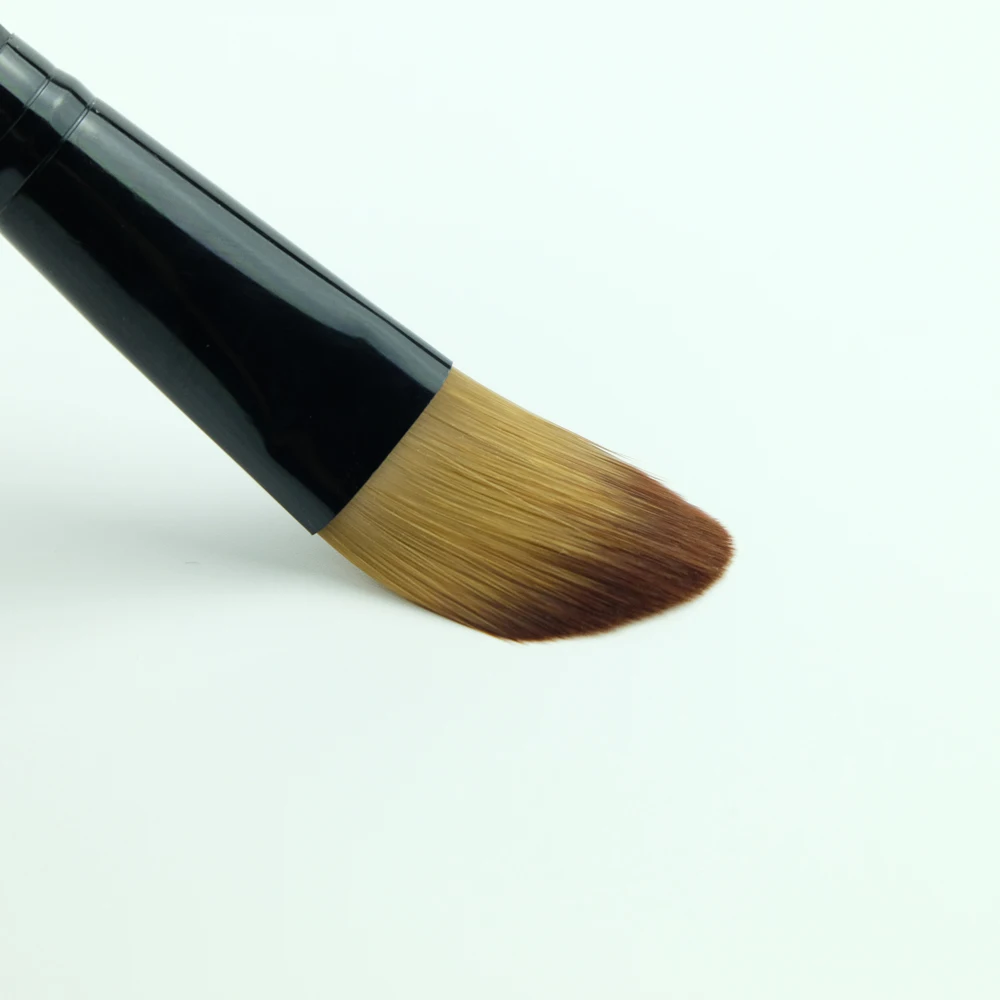 Черные кисти для макияжа 1 шт. кисть нанесения пудры крема с деревянной ручкой