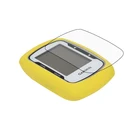 Силиконовый резиновый чехол желтого цвета для дорожногогорного велосипеда + Защитная пленка для ЖК-экрана для Garmin Edge 500Edge 200