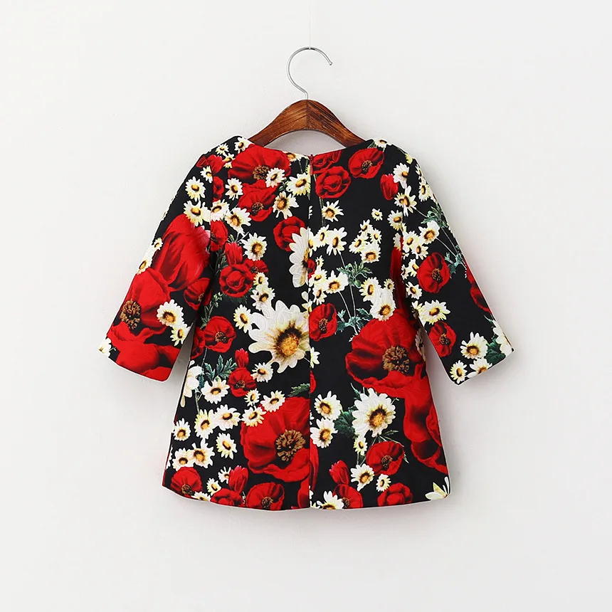 Новые платья для девочек Брендовое осенне-зимнее платье принцессы детская