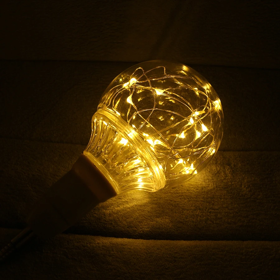 E27 AC110V-220V Retro Edison Fairy LED light String Bulb RGB Night Light Filament lamp For Indoor Christmas Holiday DA | Лампы и