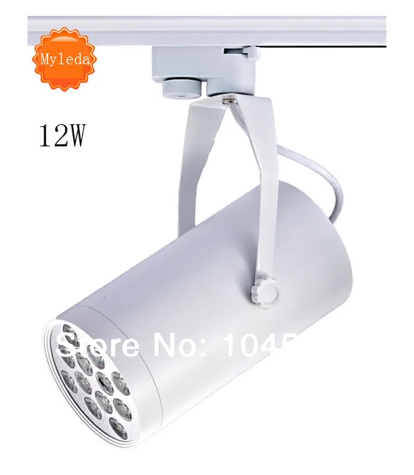 

12w AC85-265V 1080lm белый/теплый белый светодиодный Трековый светильник 6 шт./лот Бесплатная доставка