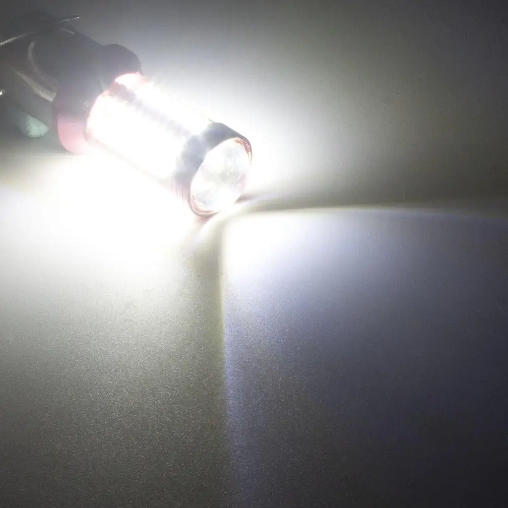 Белый 1 шт. 1156 P21W BA15S 4014 78SMD чипы красный, белый Янтарный светодиодный 78 smd Автомобильный светодиодный указатель поворота заднего хода хвост светильник лампочка - Испускаемый цвет: Белый