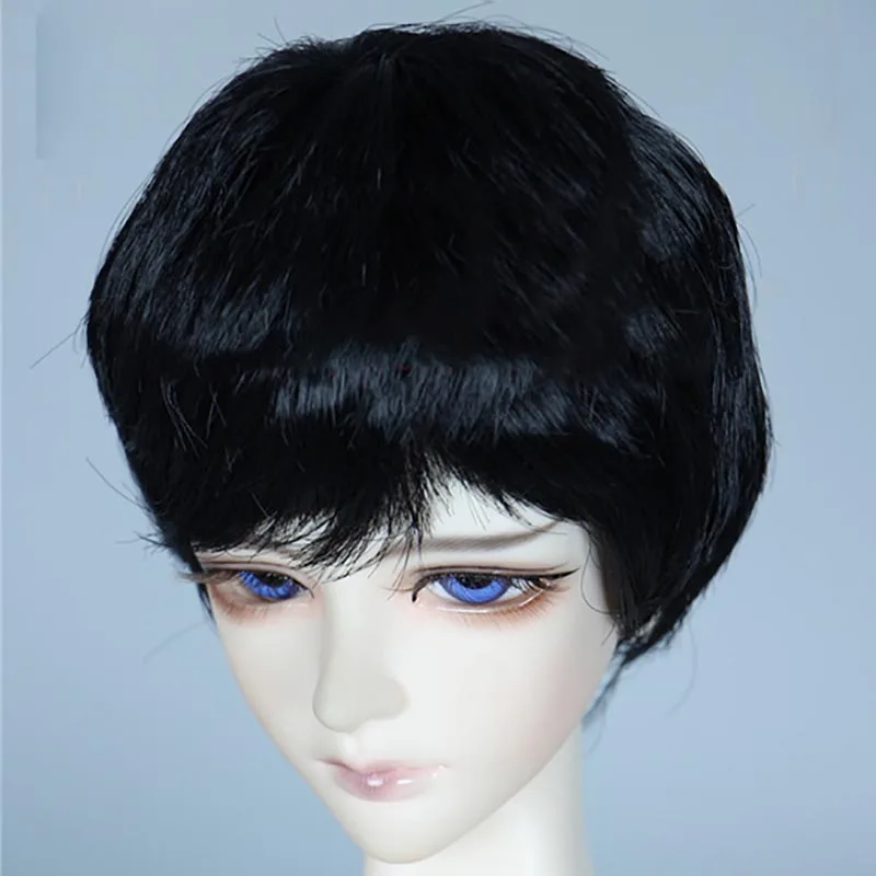 Bybrana 1/3 1/4 Bjd волосы высокая температура короткие серебристо-серые прямые Bjd парик MSD SD для BJD куклы