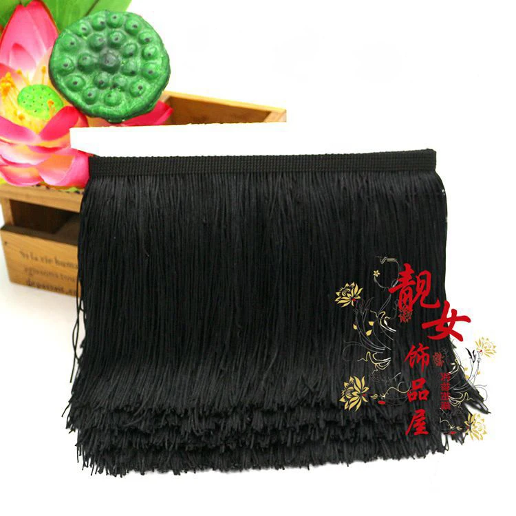 10Meter Long 15CM Polyester Tassel Fringe Trim Lace Yarn Ribbon Cord Guipure Sew Latin Dress Garment Accessories Curtain TF-M15 | Дом и сад