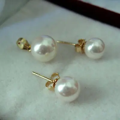 Размер: 12*16 мм море белый Мать shell Жемчужное ожерелье серьги комплект ювелирных