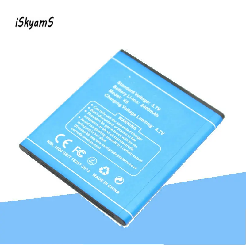 ISkyamS 1x 2400 мАч Высококачественный Сменный аккумулятор для Doogee X5 Pro Аккумулятор