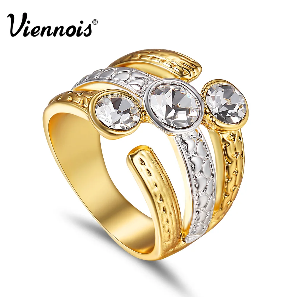 Viennois трендовые Позолоченные Кольца для женщин разноцветные женские кольца