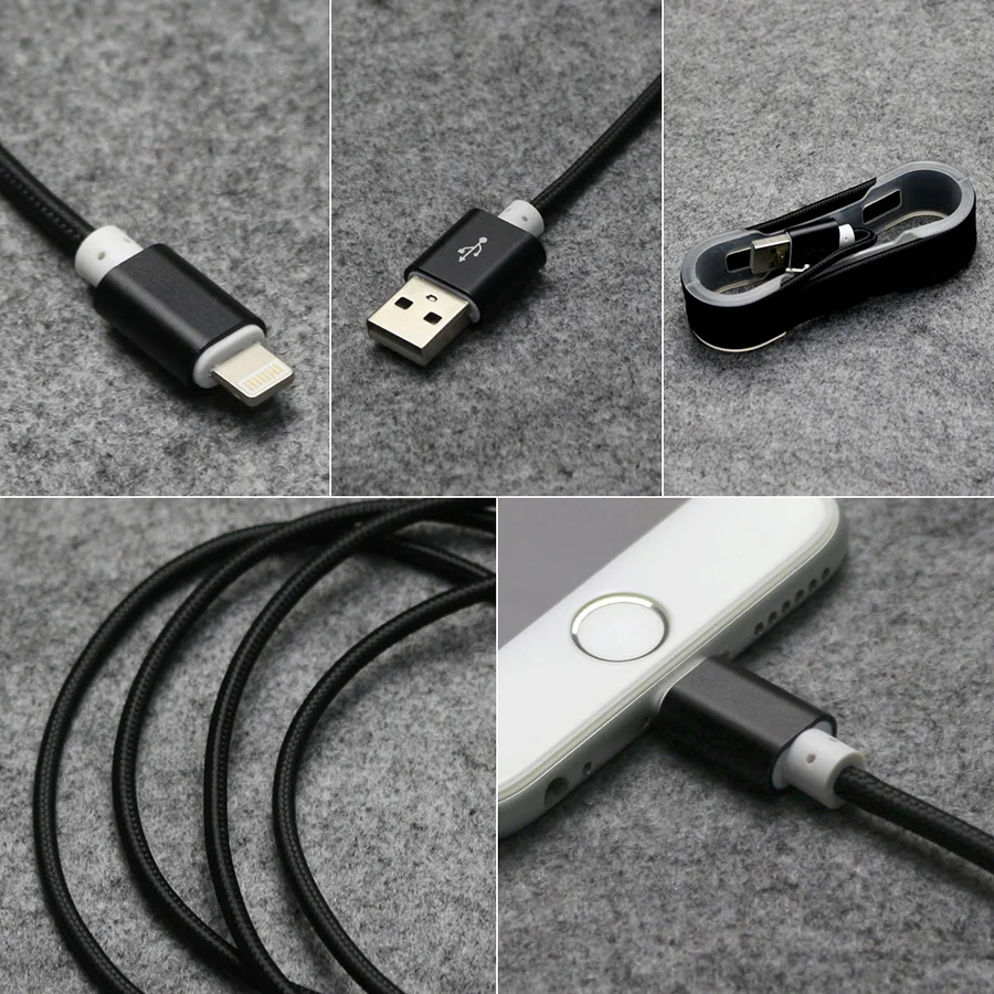 Г. Д. СМИТ Бренда Usb кабель для Apple iPhone 7 5 5S SE 6 s Плюс iPad 4 mini Высокое Качество