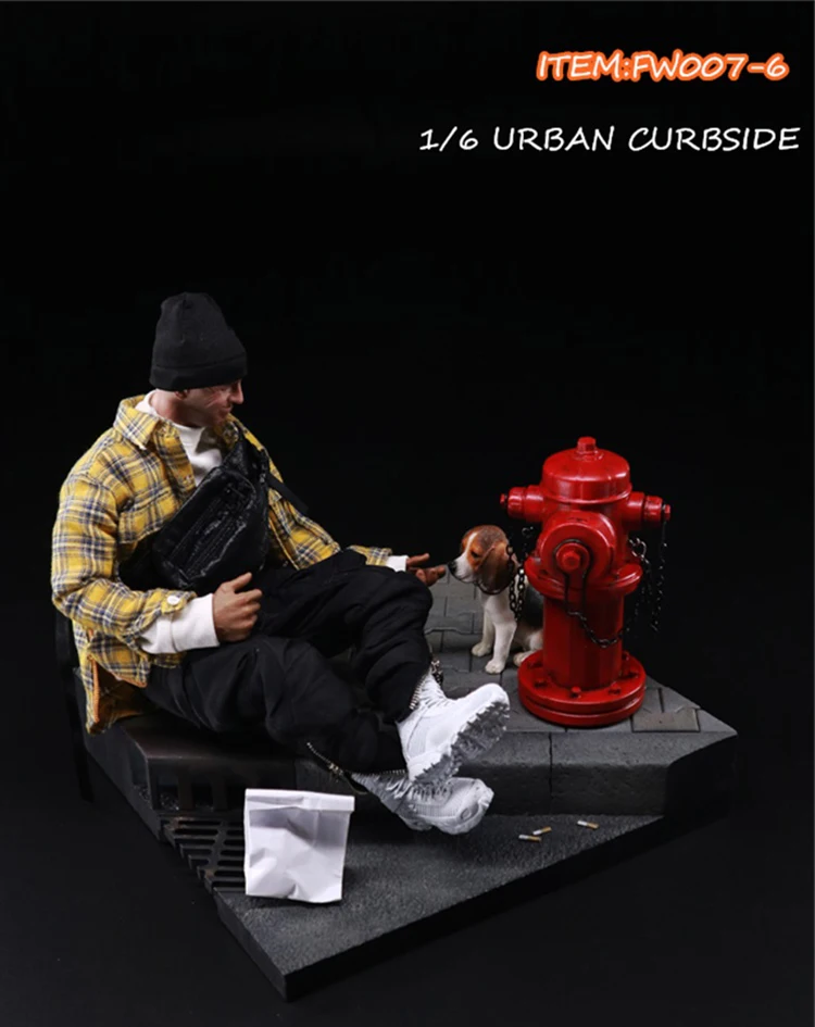 1/6 1/12 FW007 Desperado URBAN CURBSIDE сцена аксессуар серии пожарный гидрант сумка для покупок аксессуары для 12 ''фигурка