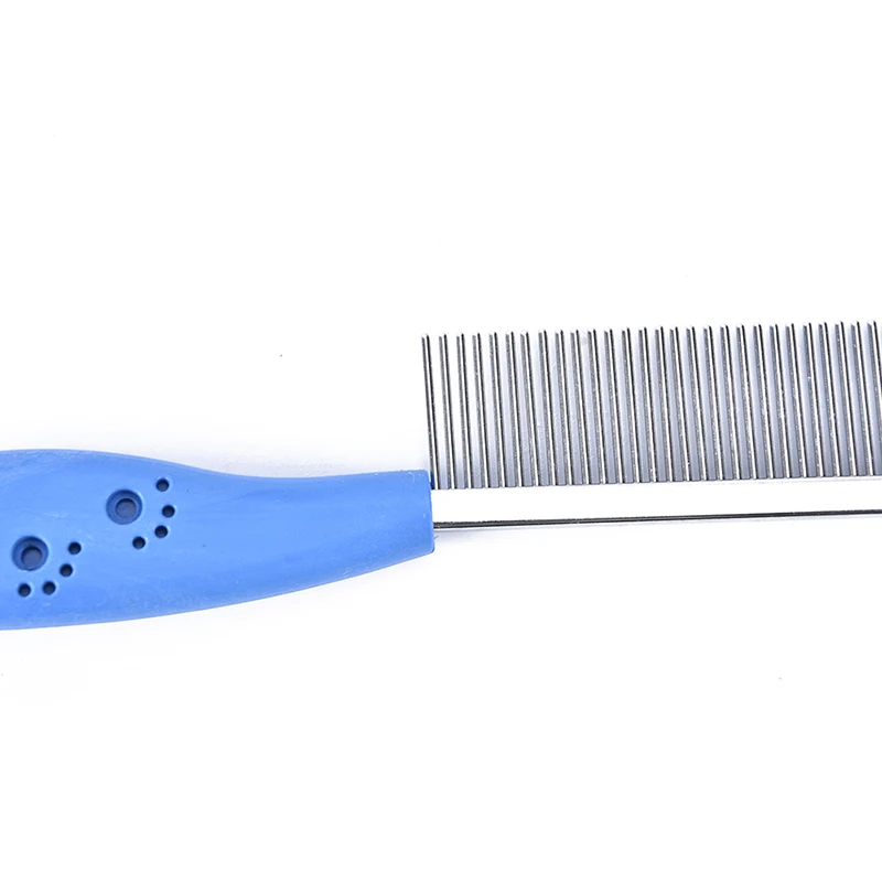 1Pc Metal Pet Cat Dog Trimmer Grooming Comb Brush Rake Hair Shedding Flea Blue Red | Дом и сад