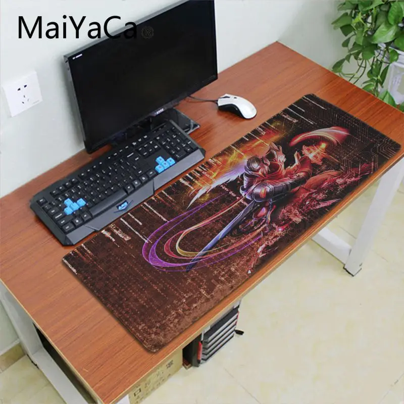 Maiyaca League of Legends Zed Противоскользящий прочный резиновый игровой коврик для мыши