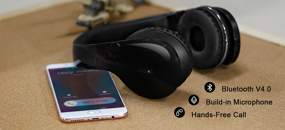 Mixcder капельные беспроводные Bluetooth на ухо стерео наушники Накладные наушники со встроенным микрофоном для Android смартфонов