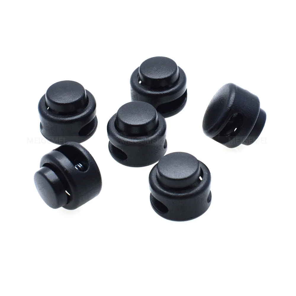 

1000pcs Plastic Cord Lock Toggle Stopper For Paracord Size:11mm*12mm Black