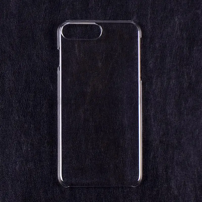Ультратонкий жесткий пластиковый чехол для iPhone 7 прозрачная блестящая задняя
