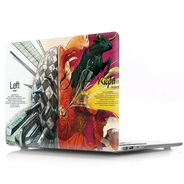 Чехол для Macbook Pro 13 A1502 Уникальный жесткий чехол ноутбука с левым и правым мозгом Air