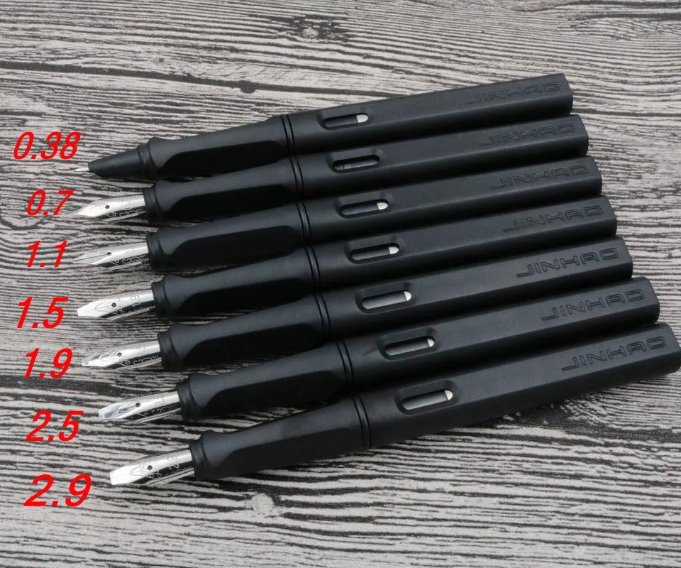 Матовая черная студенческая практика каллиграфии параллельный перьевая ручка