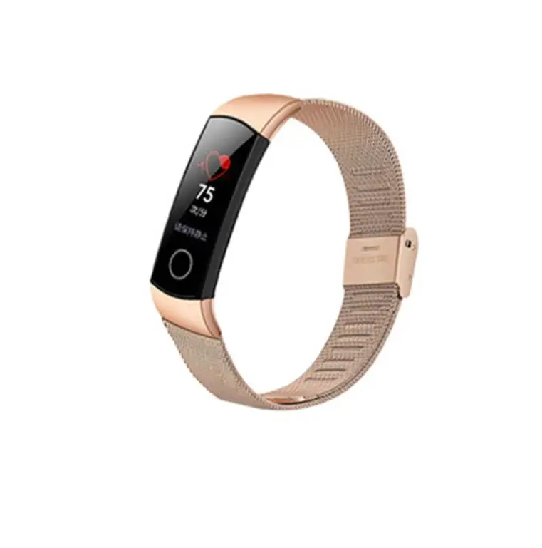 Ремешок для Honor Band 5/4 Миланская петля металлический ремешок из нержавеющей стали для huawei Honor Band 4 5 сменный Браслет