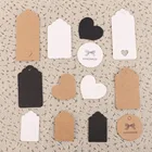 100 шт. DIY крафт Бумага теги головка этикетка Чемодан Свадебная вечеринка конфеты Коробки пустые этикетки для Цены Крафт подарок бирка Рождественский Декор