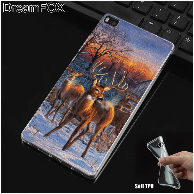DREAMFOX M306 зимний снеговик Снежный Мягкий ТПУ силиконовый чехол для Huawei P8 P9 P10 P20 P30 Lite