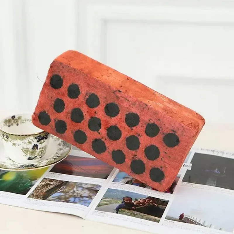 Подушка на сиденье из мягкого плюша с имитацией кирпича Декор для дома и