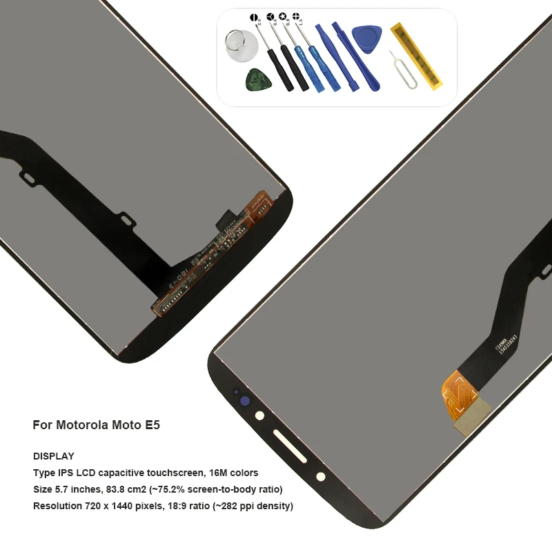 ЖК дисплей 5 7 дюйма для motorola moto E5 g6 play xt006 сенсорный экран с инструментами