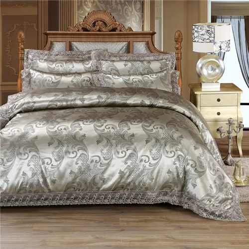 lizhen grey brown Домашний текстиль серебряный комплект постельных принадлежностей постельное белье 4 шт постельное белье Европейский покрывало роскошный золотой плоской подошве sheet45 - Цвет: lizhen grey brown