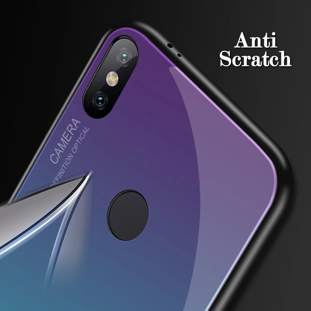Чехол на ksio mi redmi 5 plus для Xiaomi mi a2 lite mi 8 SE A2 A1 mi x 2 s2 стеклянная крышка Coque Note 5 Pro Plus 5A 4X3 4X6 xiaomei