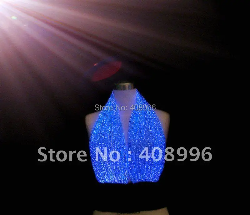

Sexy optical fiber fabric luminous bra