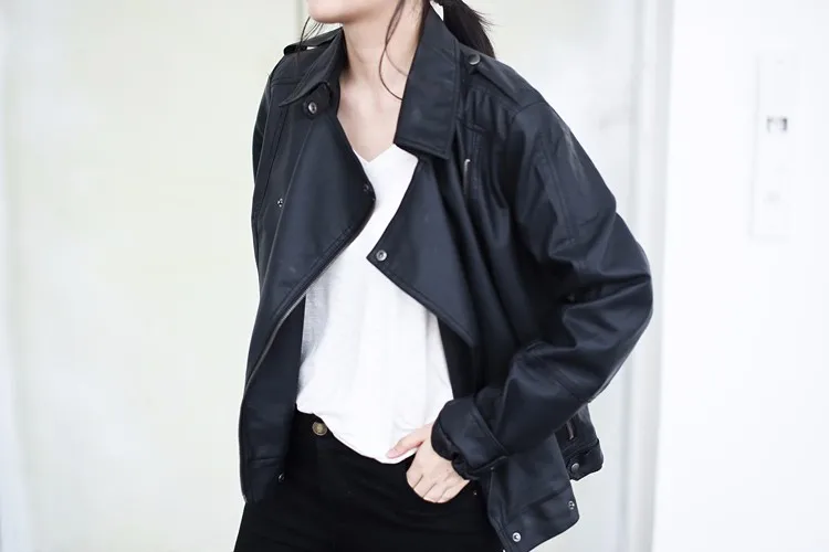 2 цвета, XS-XL, большие размеры, кожаная куртка, женские куртки, пальто, мотоциклетные, мягкая, на молнии, для девушек, кожа,, Jaquetas De Couro