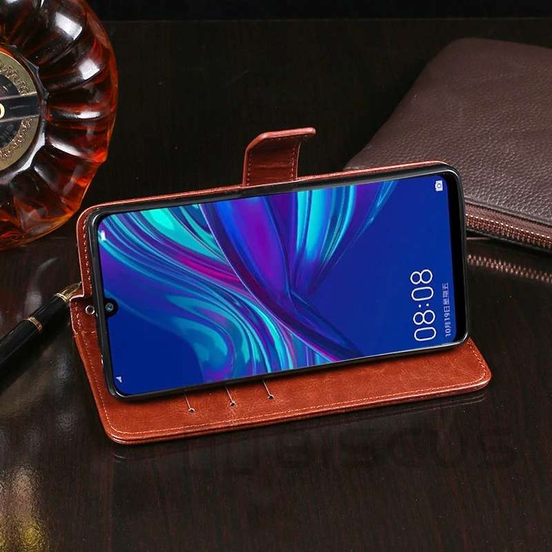 Роскошный кожаный чехол-книжка для huawei P Smart Plus FIG-LX1 POT-LX1 Honor 10i HRY-LX1T, кошелек с отделением для карт, чехол