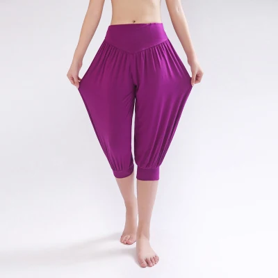 Женские эластичные штаны из 100% хлопка размера плюс удобные бриджи для тренировок