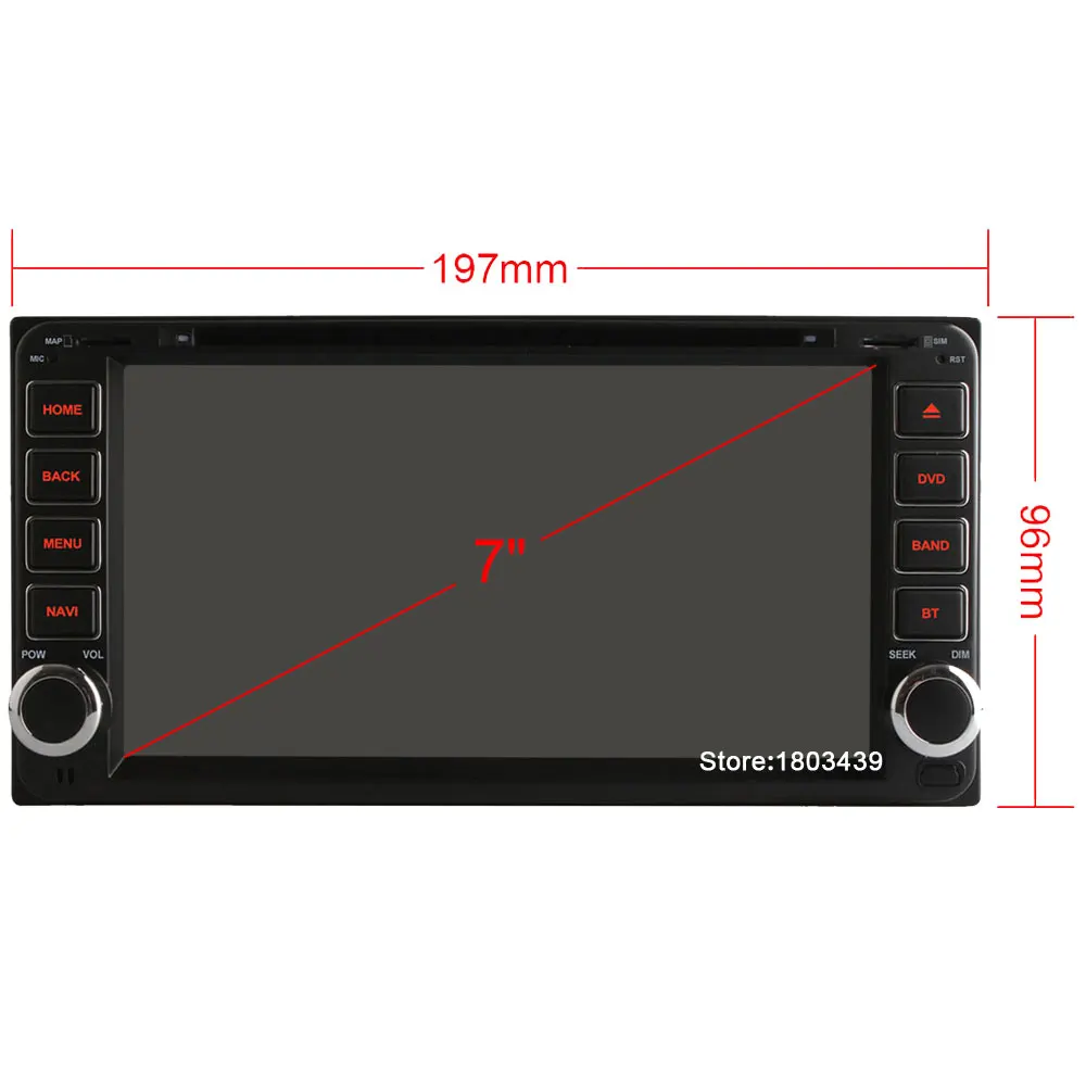 Quad Core 2GB RAM 4G LTE SIM WIFI Android 6.0 Car DVD Player For Toyota Hilux Vela Corolla Camry Prado RAV4 Tundra Land Cruiser |