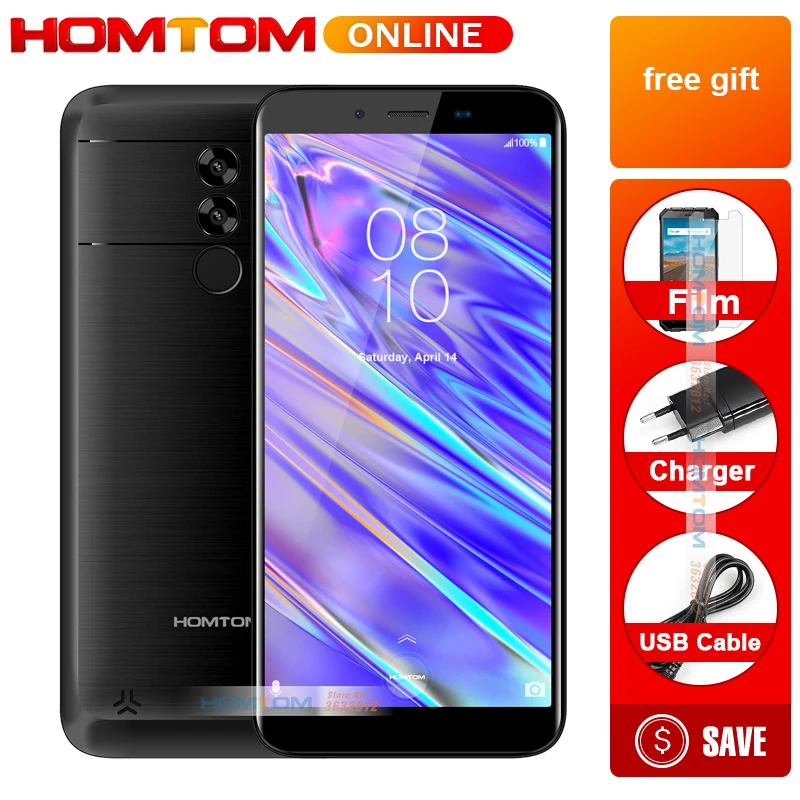 Новинка 2019 Оригинал HOMTOM s99i 5 &quot18:9 дисплей Android 8 1 смартфон OTG gps 6200 мАч 2 ГБ + 16 Гб