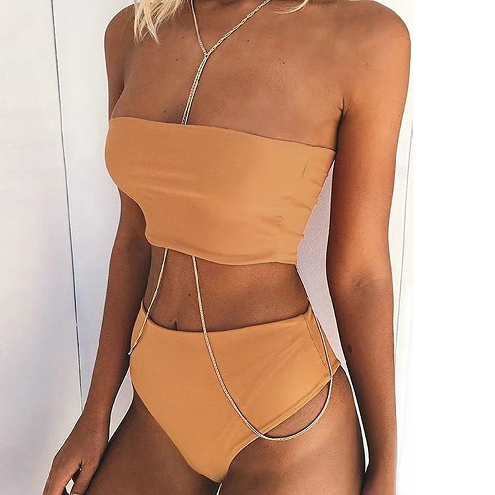 Rosakini брендовые летние высококачественные двухэтажные Одежда заплыва комплект