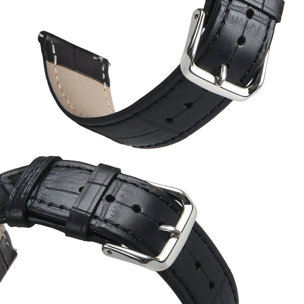 20 мм качество кожи Смотреть ремешок для Garmin Vivoactive 3 заменить Для мужчин t Мода PU Кожаный браслет ремень мужской женский браслет