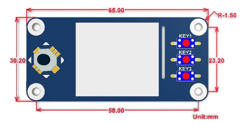 free shipping 240x240 1.3inch IPS LCD display HAT for Raspberry Pi | Электроника