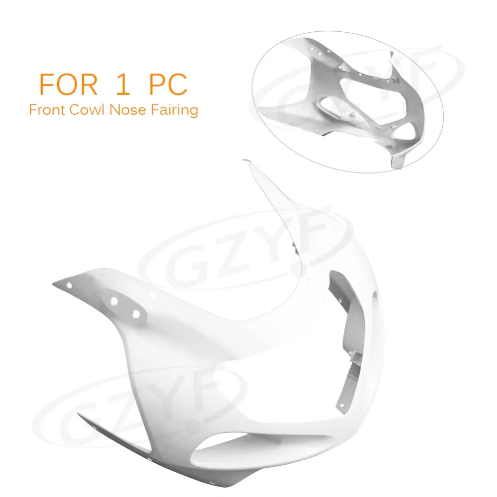 

Unpainted Upper Front Fairing Parts Cowl Nose Fits for Suzuki 2001 2002 2003 GSXR 600 750 1000 K1 K2 GSXR1000, ABS Plastic