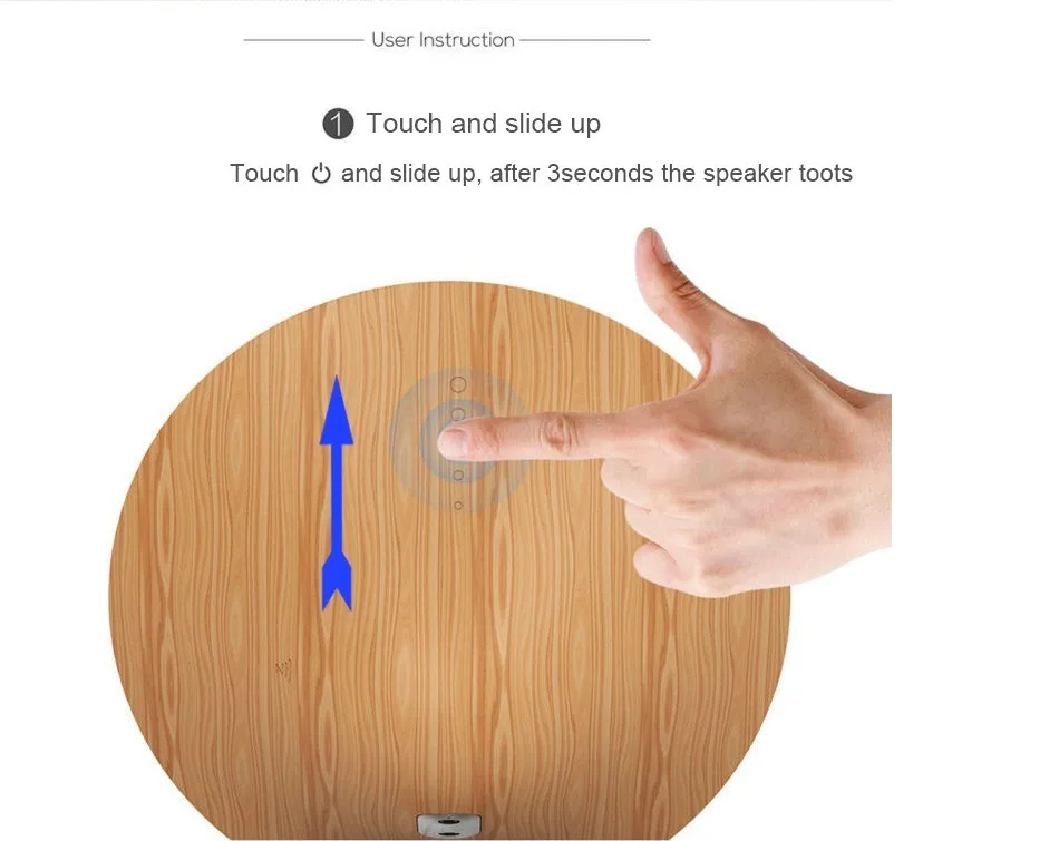Деревянный портативный беспроводной динамик сабвуфер Solo One Bluetooth NFC полный диапазон 2,0 каналов сенсорная поверхность AUX домашний аудио для телефона