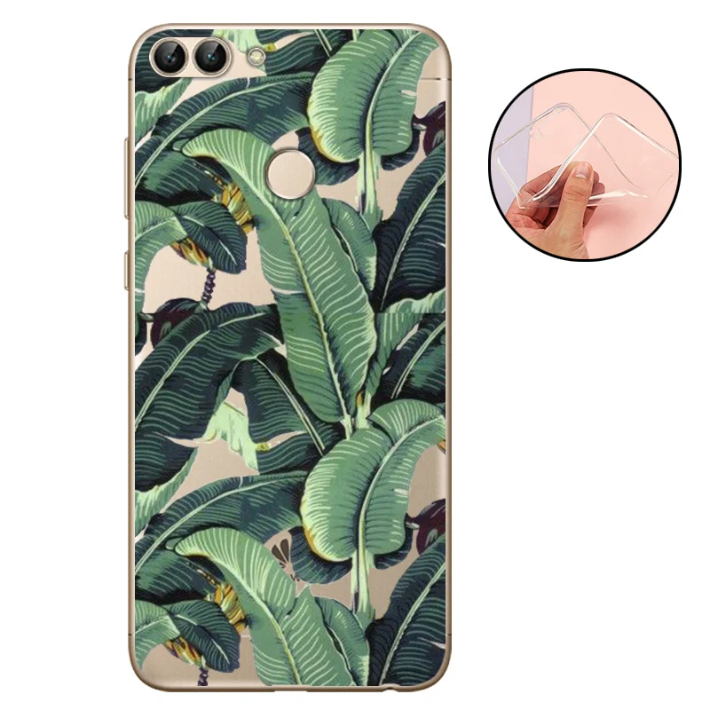 CROWNPRO СПС huawei P Smart чехол силиконовый мягкий ТПУ чехол P Smart Coque задний телефон для Funda huawei P Smart чехлы - Цвет: TABJY