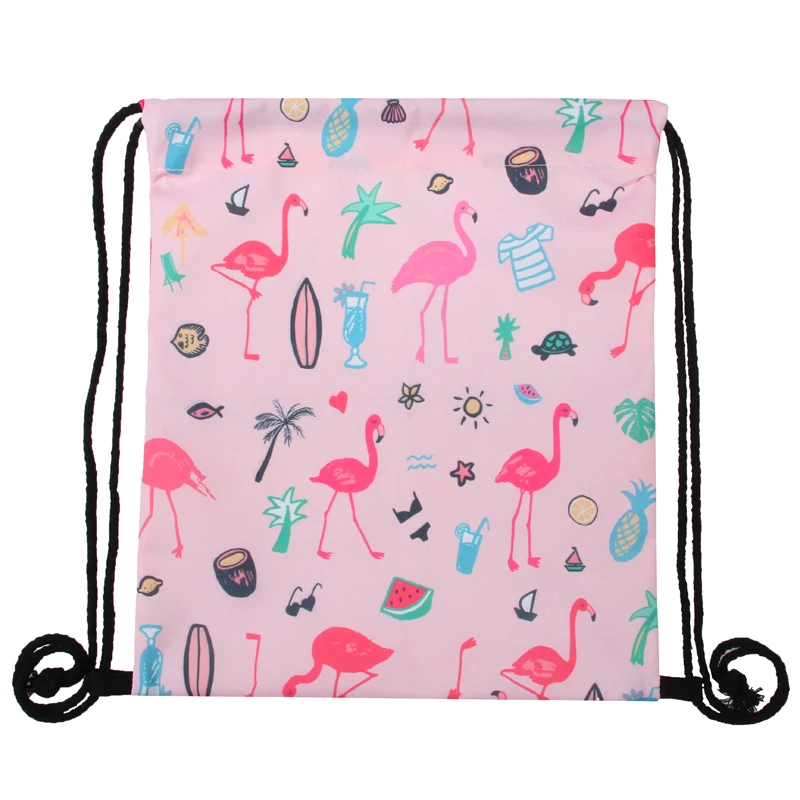 Jom Tokoy модная сумка на шнурке с принтом Фламинго Mochila Feminina рюкзак на шнурке Женский Повседневный Рюкзак для девочек 29033