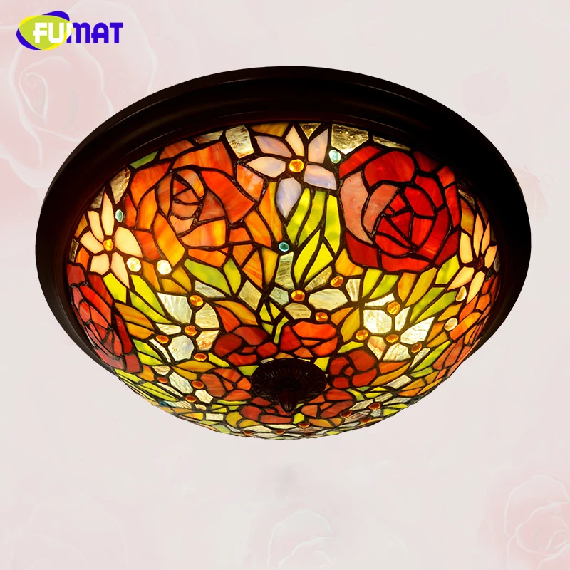 FUMAT Американский винтажный светодиодный диммер потолочная лампа домашний декор