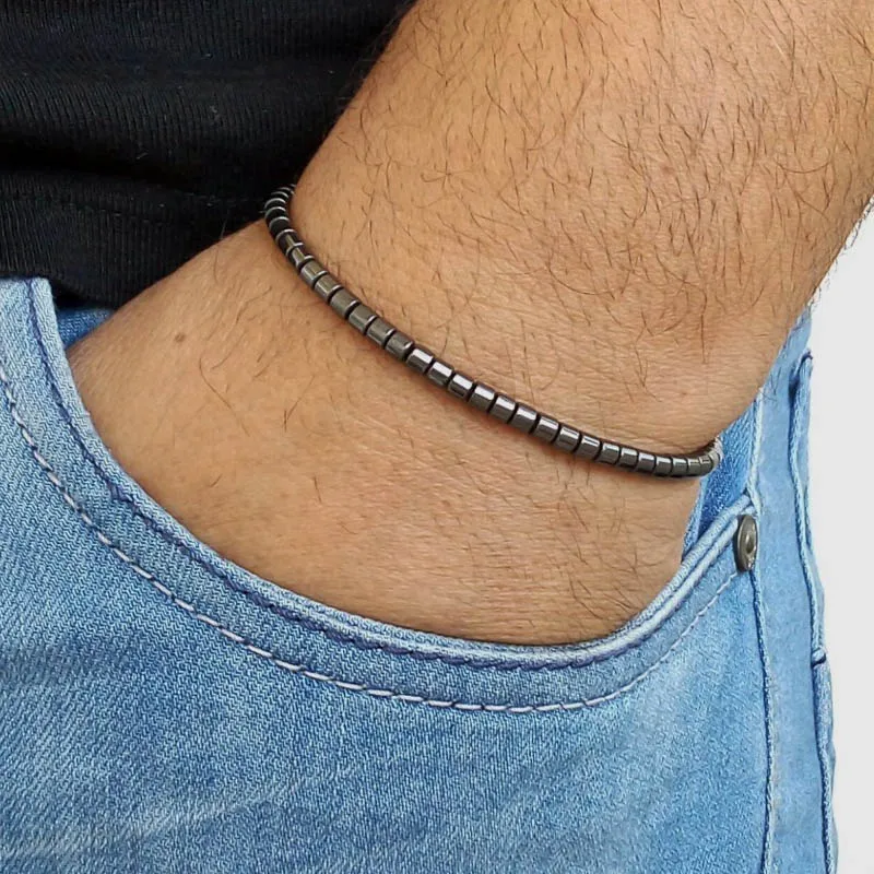 Fashion Simple Lucky Charm Handmade Bracelets For Men Stone Beads Bracelet Style Jewelry Gift Pulsera Hombre | Украшения и