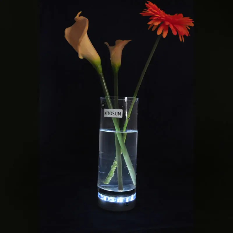 

1pc LED light base AA battery 10cm Diameter for wedding vase party decortion christmas home party table centerpieces decor