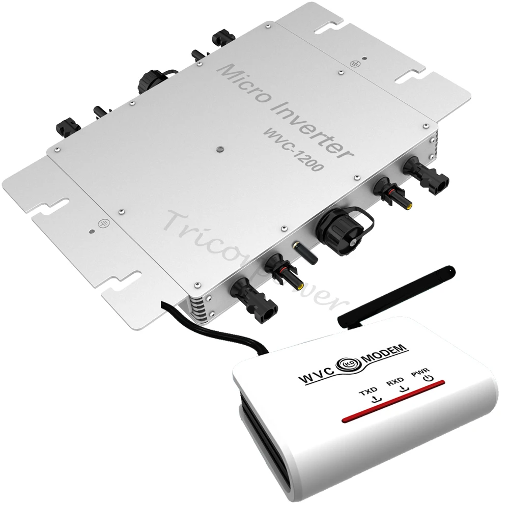 Новый Солнечный сетевой инвертор 1200 Вт WVC1200 микро с 433 МГц Беспроводная связь +
